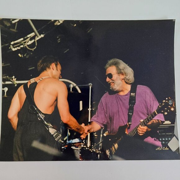 Jerry Garcia & Bob Weir Concert Photo By Rob Cohn 8x10 Glossy Print Musicians Sh - Picture 5 of 15